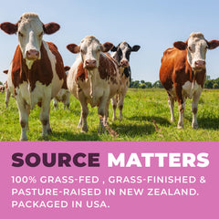 Bottle label highlighting no fillers or flow agents