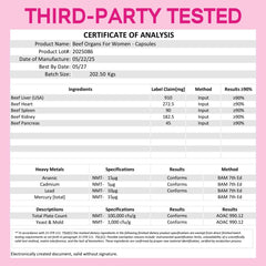 Heme iron from liver with natural B12