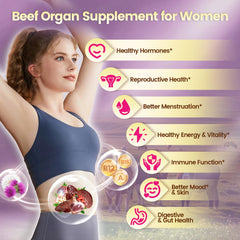 Graphic showing beef organ ingredients including liver and heart