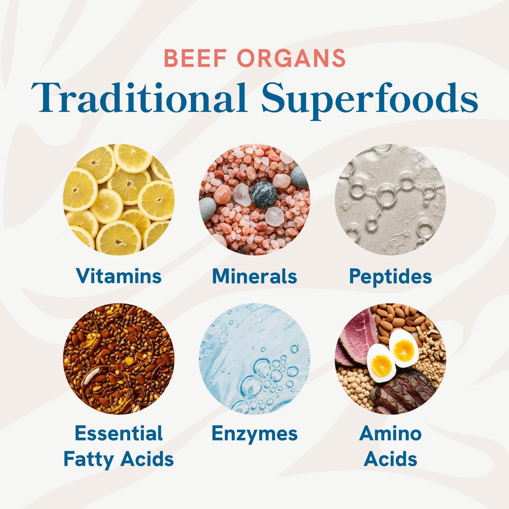 60-count packaging of beef organ supplement for women