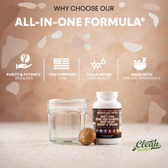 Beef organs supplement bottle on a white surface