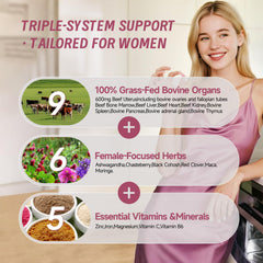 Liver, heart, and kidney organ blends in capsules