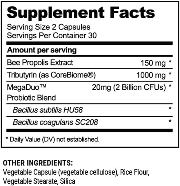 Complete Gut Health packaging with capsules