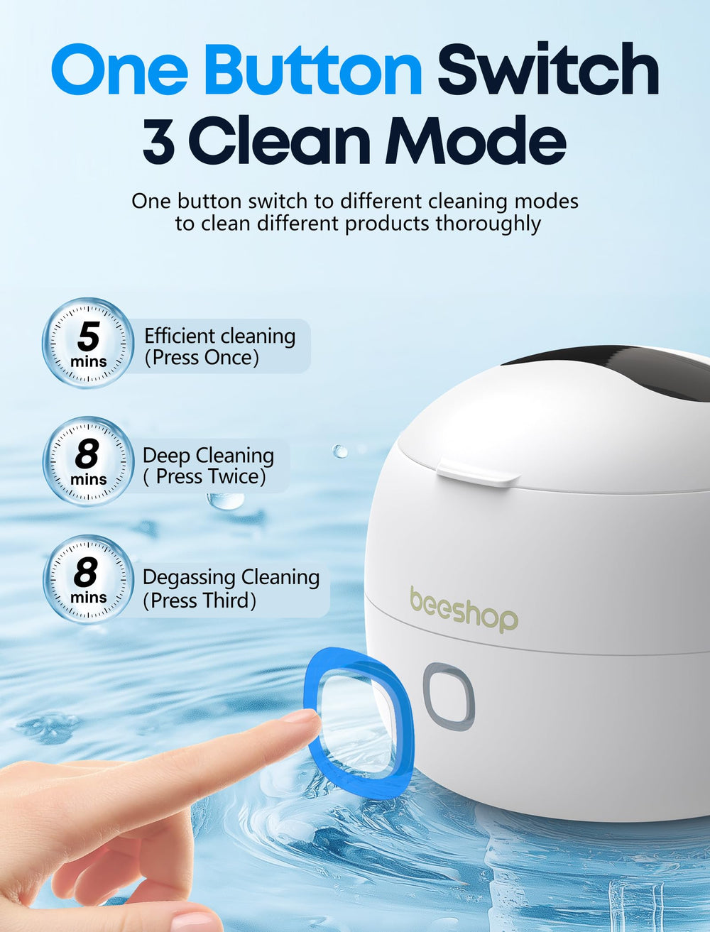 Interior 200ml cleaning pod with SUS304 stainless steel lining