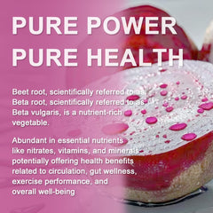 Beet Root Capsules 1300mg promoting natural energy