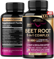 Front view of Beet Root Capsules bottle