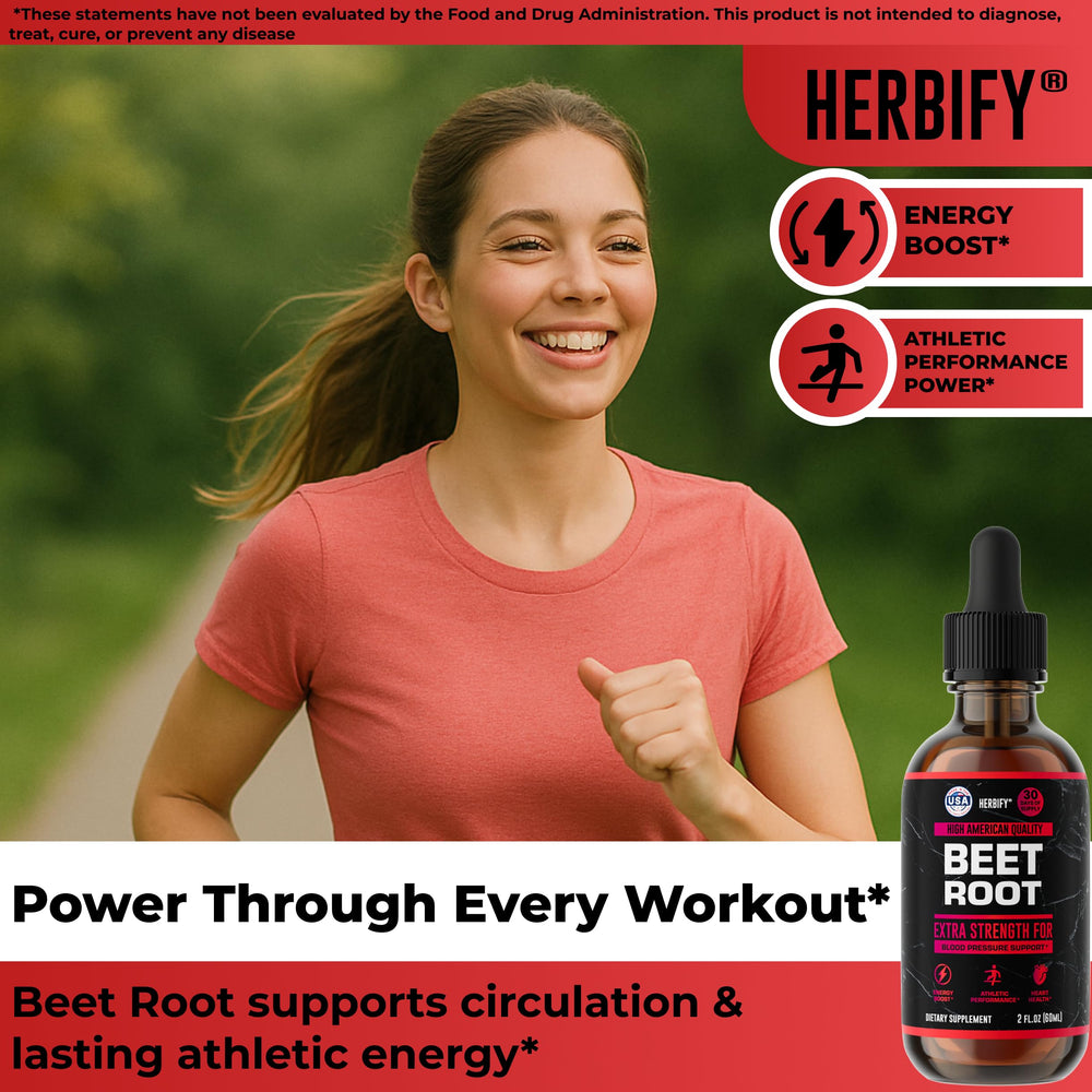 Heart health concept with beet root extract bottle