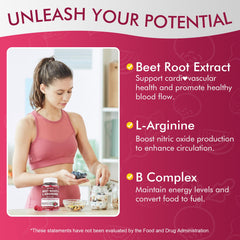 60-count bottle of Beet Root Gummies sugar-free formula