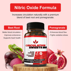 Beet root gummies for high blood pressure support and circulation