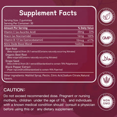 Gummies with vegan, non-GMO, gluten-free labeling
