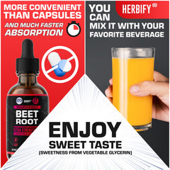 Lifestyle image showing energy boost from beet root liquid
