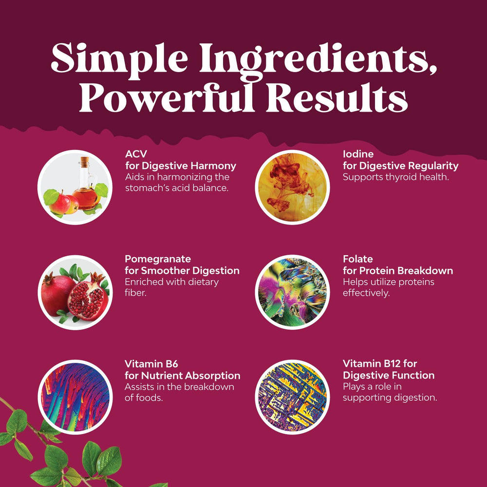 Beet root and pomegranate ACV gummies ingredients image