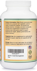 Close-up of Beet Root Powder Capsules