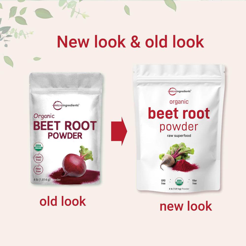 Scoop showing a 3.5 g serving of beet powder