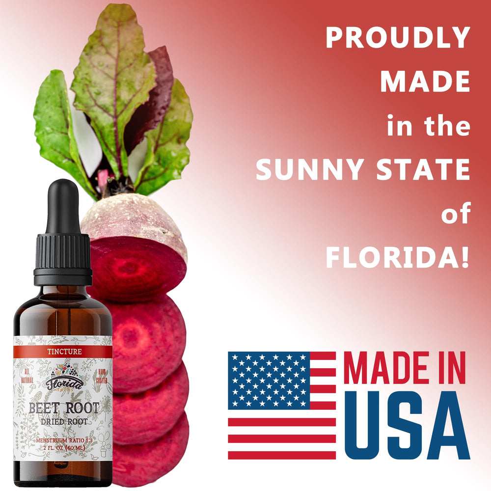 USA-made Florida Herbs Beet Root Supplement packaging