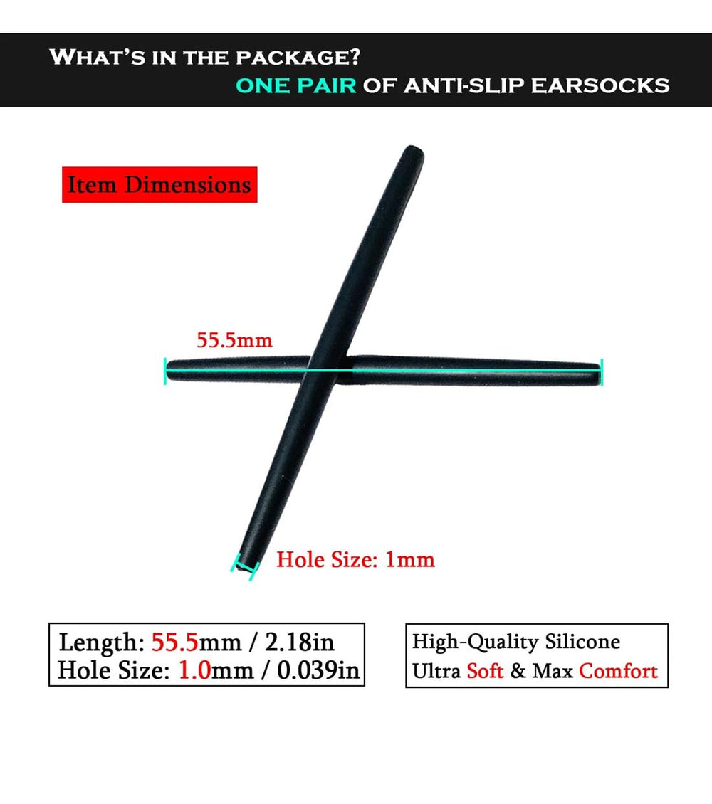 Close-up of BEHLINE ear socks for Oakley OX3024/OX3133