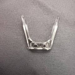 Internal metal support in nose pad for stability
