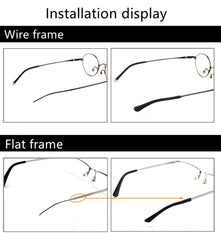 Gray BEHLINE temple tip for thin metal temples