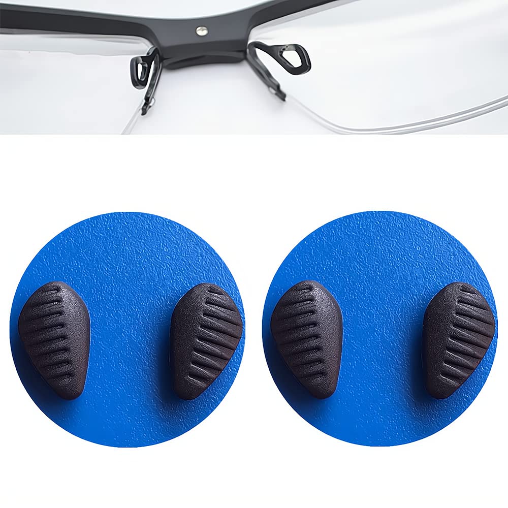 BEHLINE 2-pair soft silicone nose pads for glasses (Black) - front view