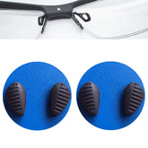 BEHLINE 2-pair soft silicone nose pads for glasses (Black) - front view