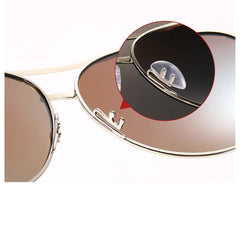 Push-in/insert nose pads design for glasses frames