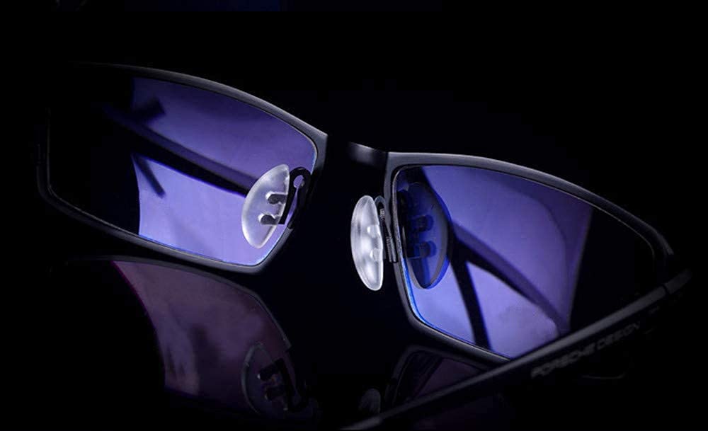 Anti-slip silicone nose pads to keep glasses secure and comfortable