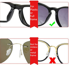 BeHLINE anti-slip silicone nose pad on frame – side view