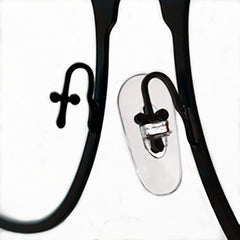 Packaging: 1 pair of BEHLINE nose pads, Clear 16mm