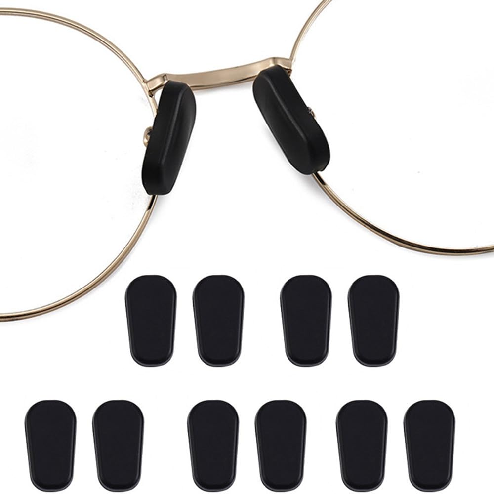 BEHLINE black slip-on eyeglasses nose pads covers – 5 pairs