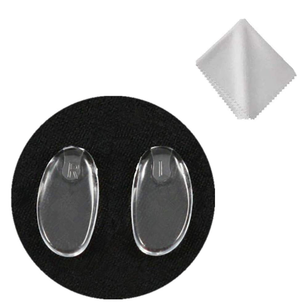 Close-up of BEHLINE soft silicone nose pads for frameless glasses