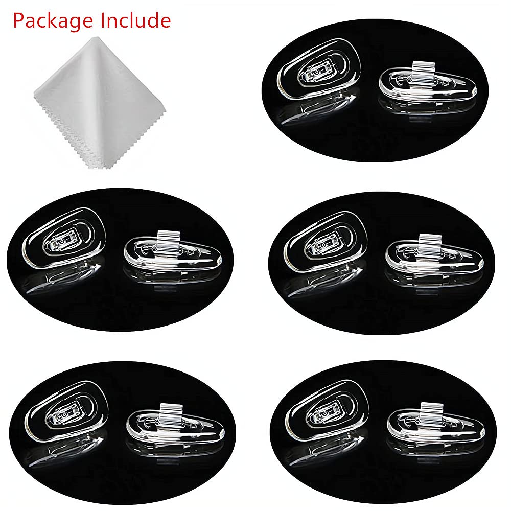 Contents: 5 pairs of nose pads and cleaning cloth