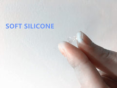 Soft silicone eyeglass nose pads showing comfort and non-yellowing