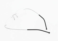 BEHLINE silicone temple tips Black 70mm side view