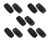 BEHLINE 5 pairs soft silicone sunglasses nose pads in black