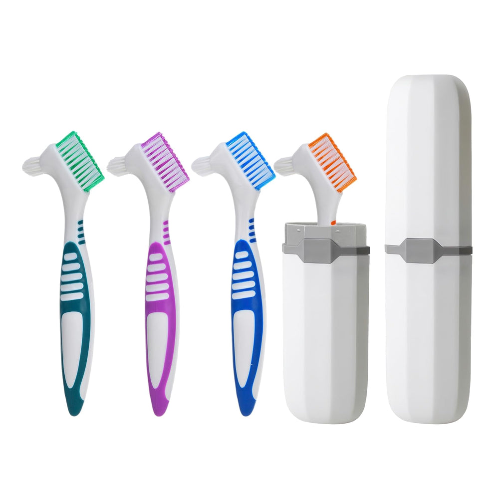 BELEFU dual-sided denture brush blue variant