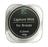 BELEON braces wire close-up; stainless steel 40g 0.25mm
