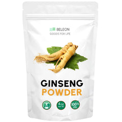 Beleon Goods For Life Ginseng Root Powder 4oz bottle - front view