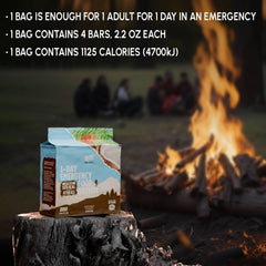 Beleon Goods For Life MRE 7days coconut biscuit bars nutrition label and ingredients.