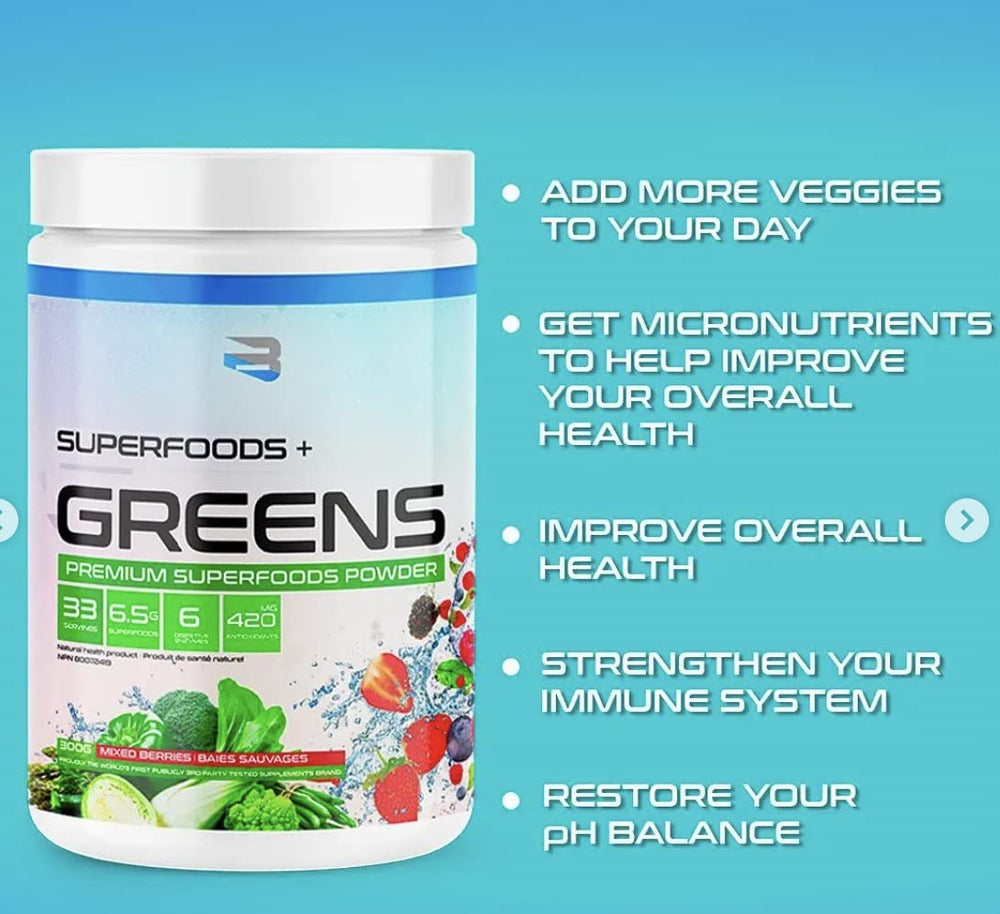 Healthy breakfast scene with greens smoothie and fruit