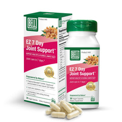 Bell EZ 7 Day Joint Support bottle label - vegan joint health supplement