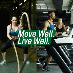 Active lifestyle image showing knee joints in motion