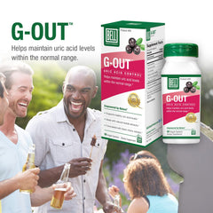 Bell G-Out Uric Acid Cleanse capsules close-up