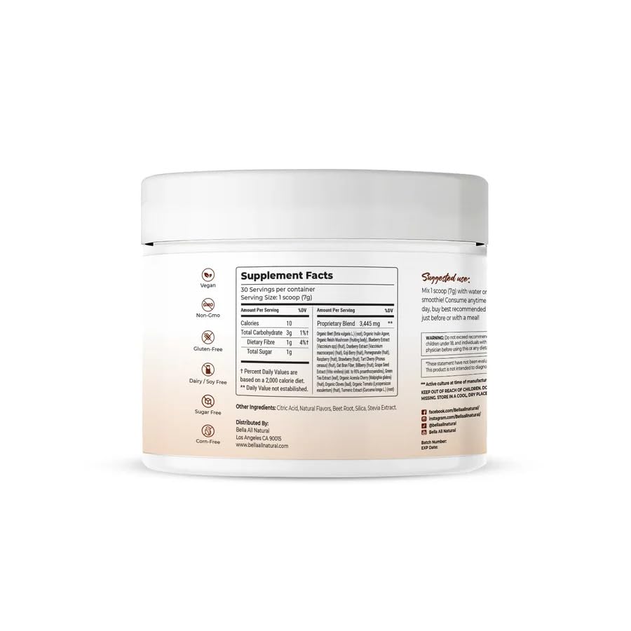 Bella All Natural Ganoderma herbal supplement packaging