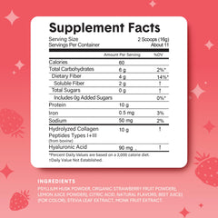 Nutrition facts label for Bellway supplement