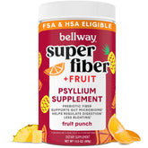 Front view of Bellway Super Fiber Powder + Fruit container
