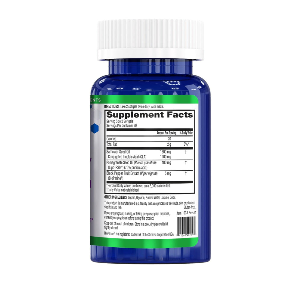 BellyTrim XP Advanced CLA packaging and ingredients