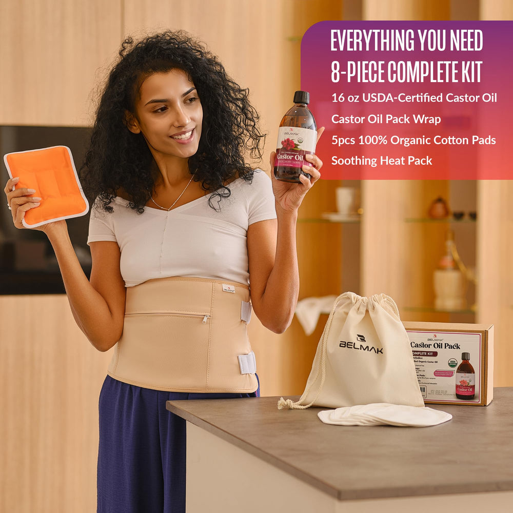 Liver detox benefits with BELMAK castor oil pack