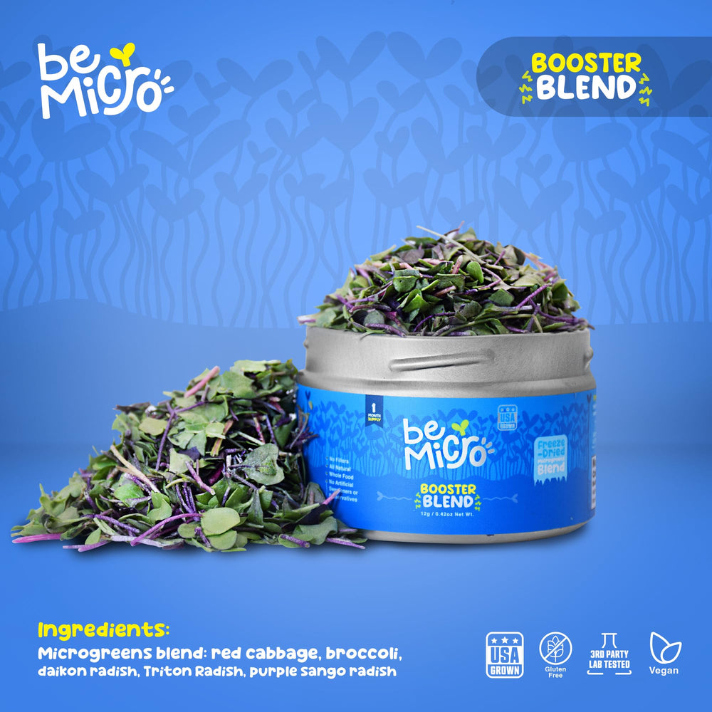 BeMicro microgreens added to smoothie or meal