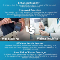 Safe maintenance equipment for glasses