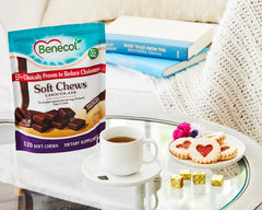 Pocket-friendly packaging showing Benecol Soft Chews